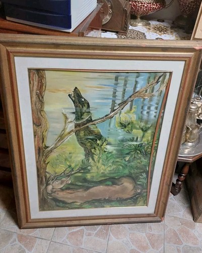 Grande quadro scena - quadro, caccia