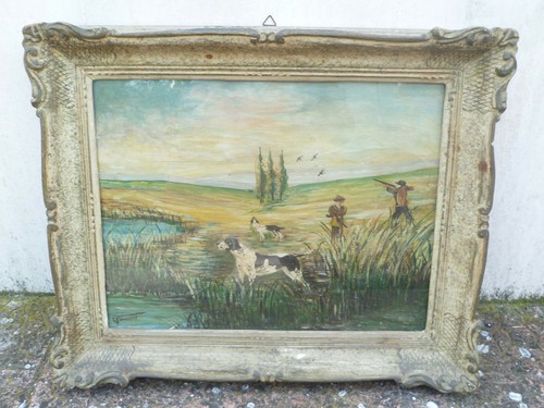 Vecchio quadro incorniciato - vecchio,
