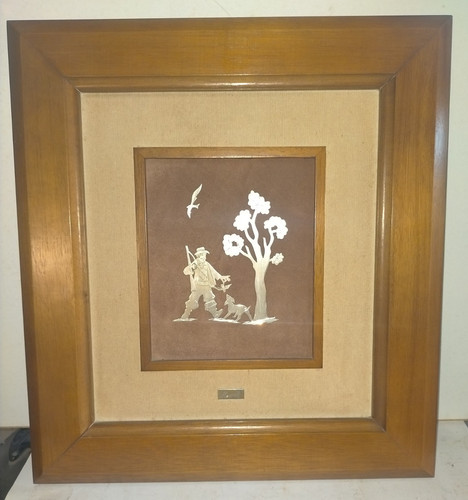 Quadro disegno scena caccia - disegno,