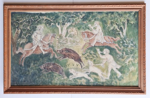 Antico quadro tessuto - antico,