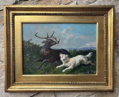Quadro antico scena - quadro, di