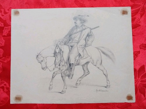 Disegno scena caccia - -,