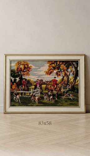Grande arazzo ricamato mano - arazzo, a